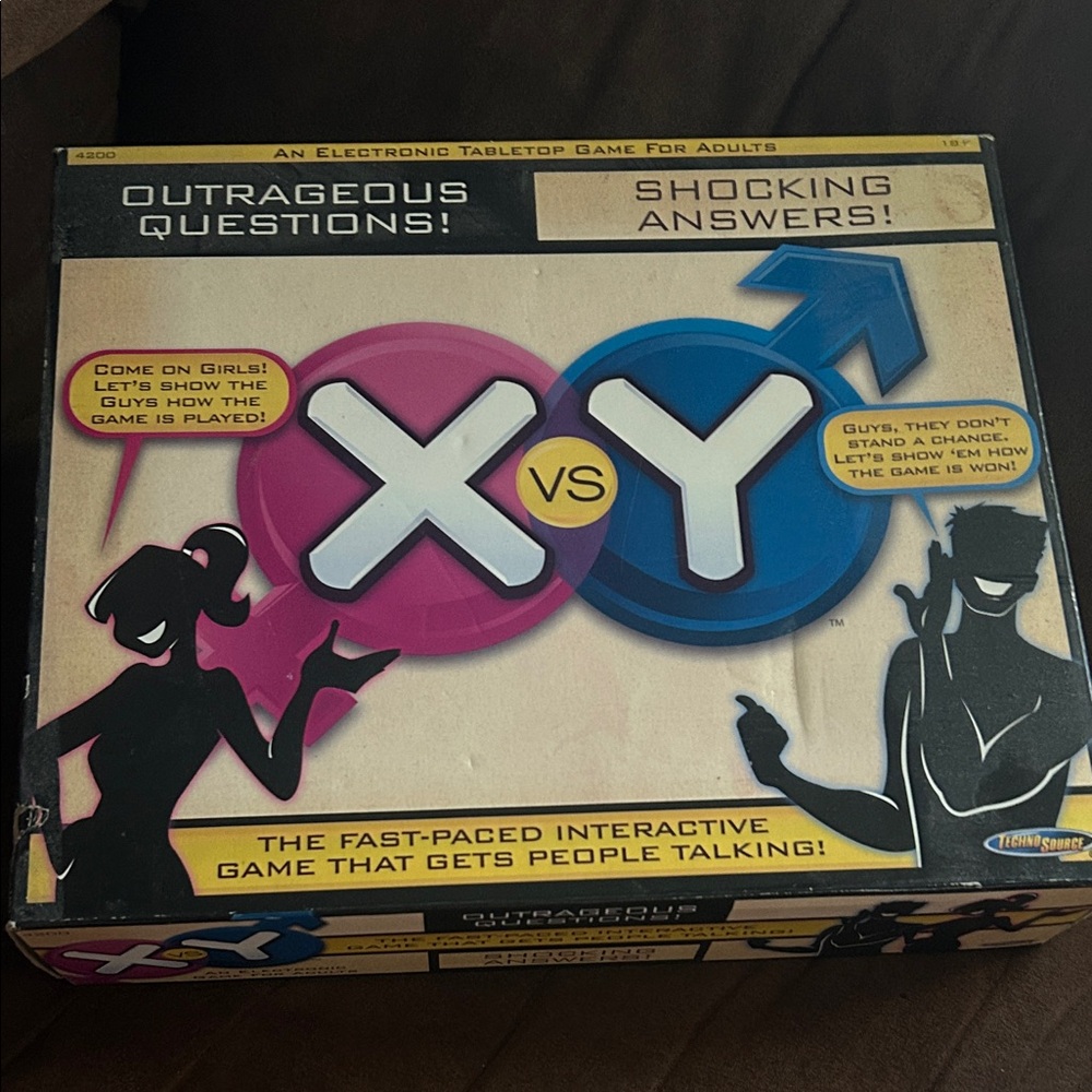 The Game XY vs Y Interactive Tabletop Game - Pink, Blue, Black